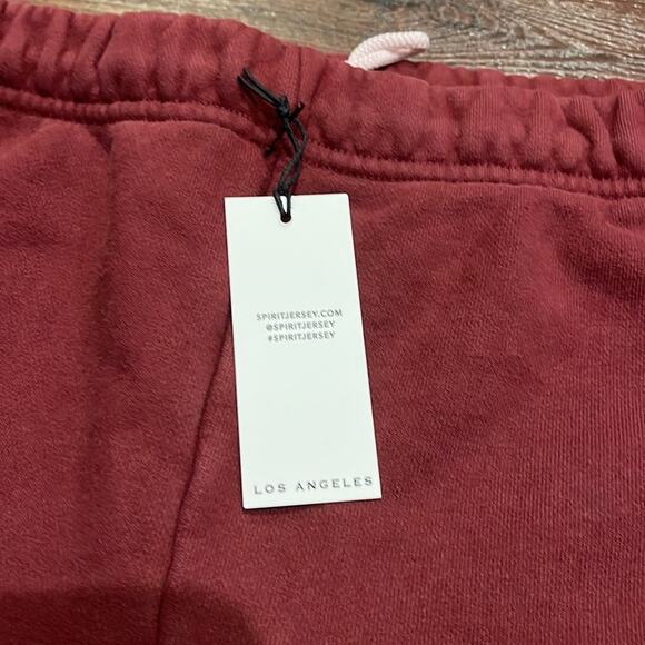 Spirit Jersey NWT Burgundy with Blue Stars Sweatpants in 100% Cotton - Picture 8 of 8